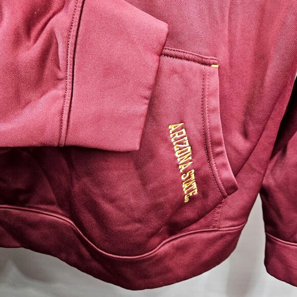 Mens Arizona State Hoodie Sweatshirt Knights Apparel M Maroon Gold Embroidered B - Picture 5 of 10